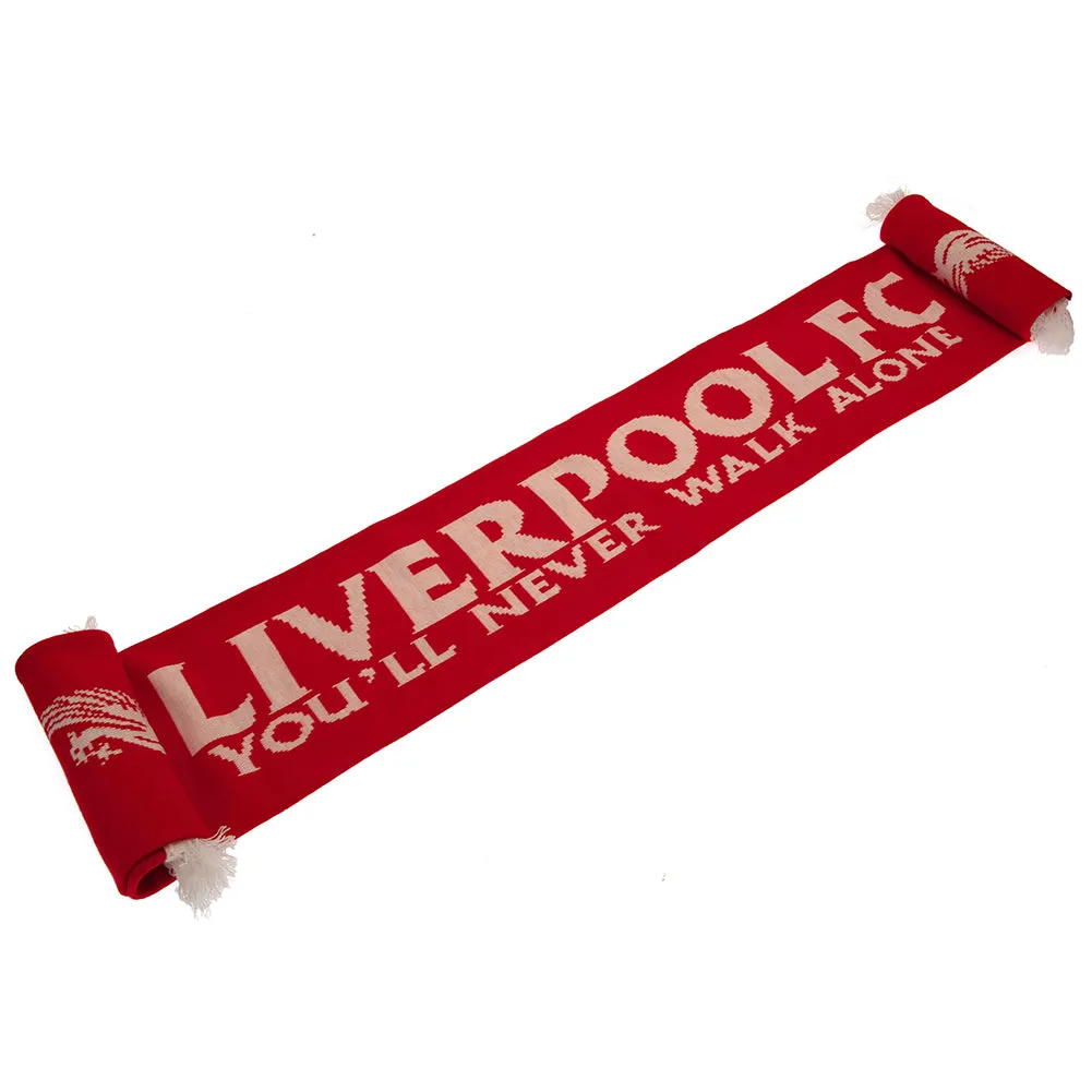 Liverpool FC Scarf LB - YNWA Red Jacquard Knit