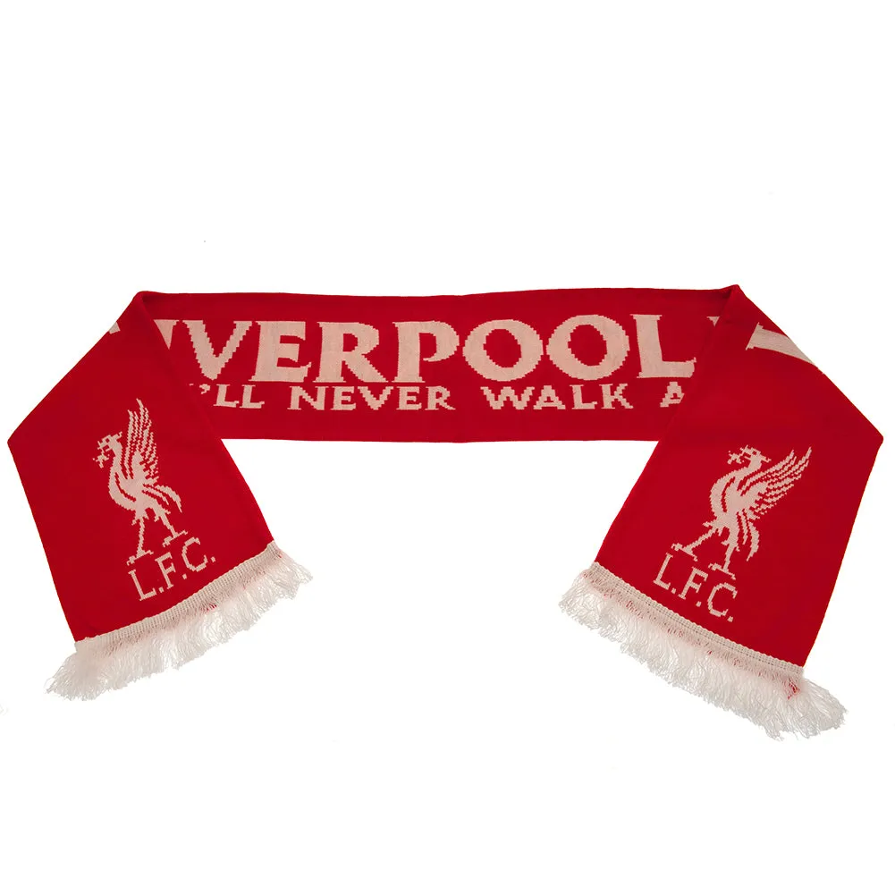 Liverpool FC Scarf LB - YNWA Red Jacquard Knit