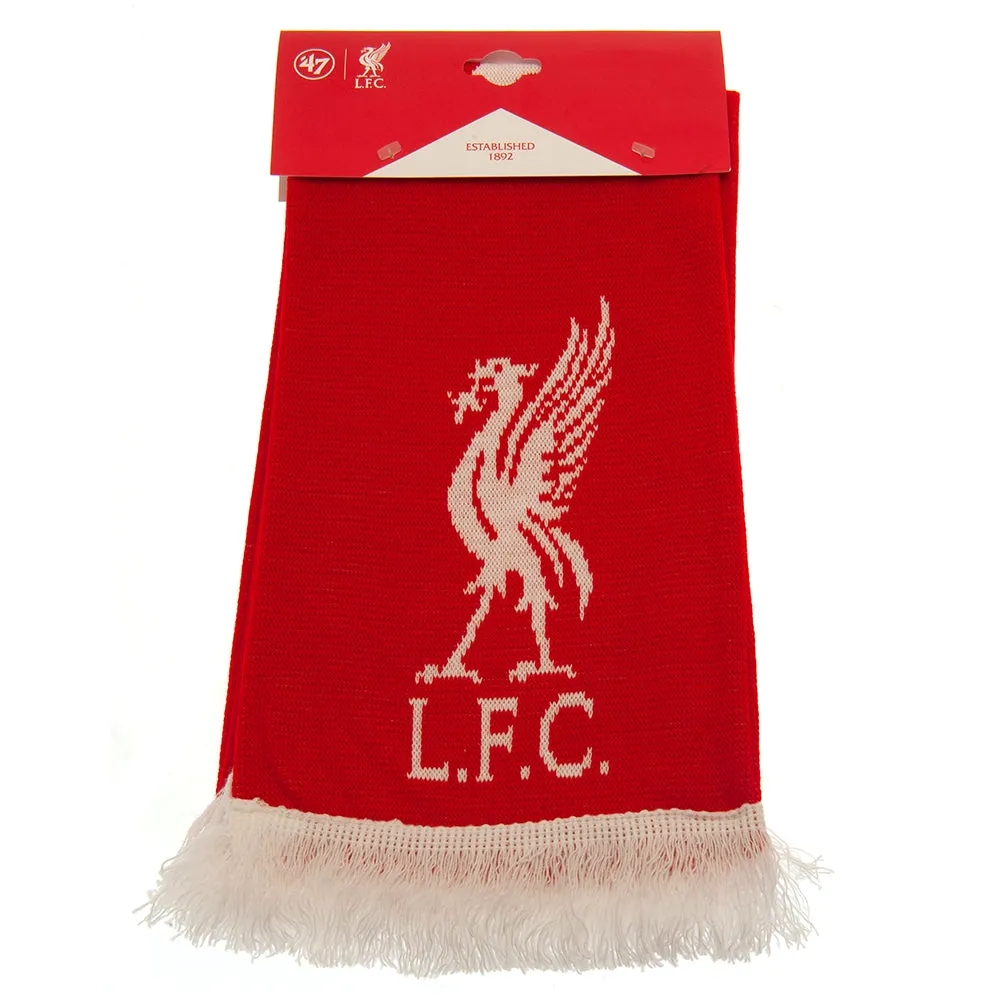 Liverpool FC Scarf LB - YNWA Red Jacquard Knit