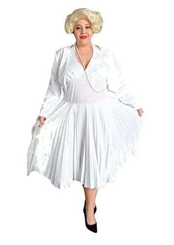 Marilyn Monroe Costume / 60's White Halter Dress