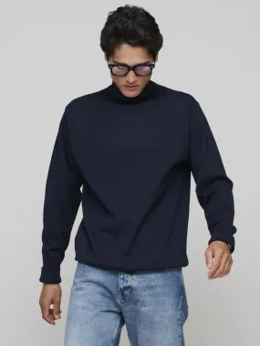 Marine Turtleneck, Navy Blue