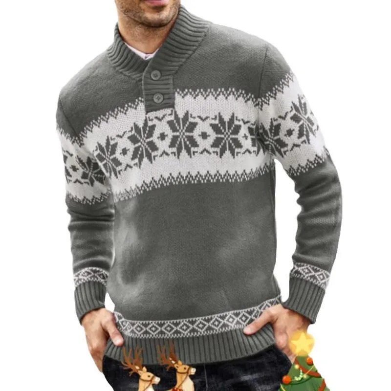 Men's Christmas Jacquard Pullover Sweater 00384715L