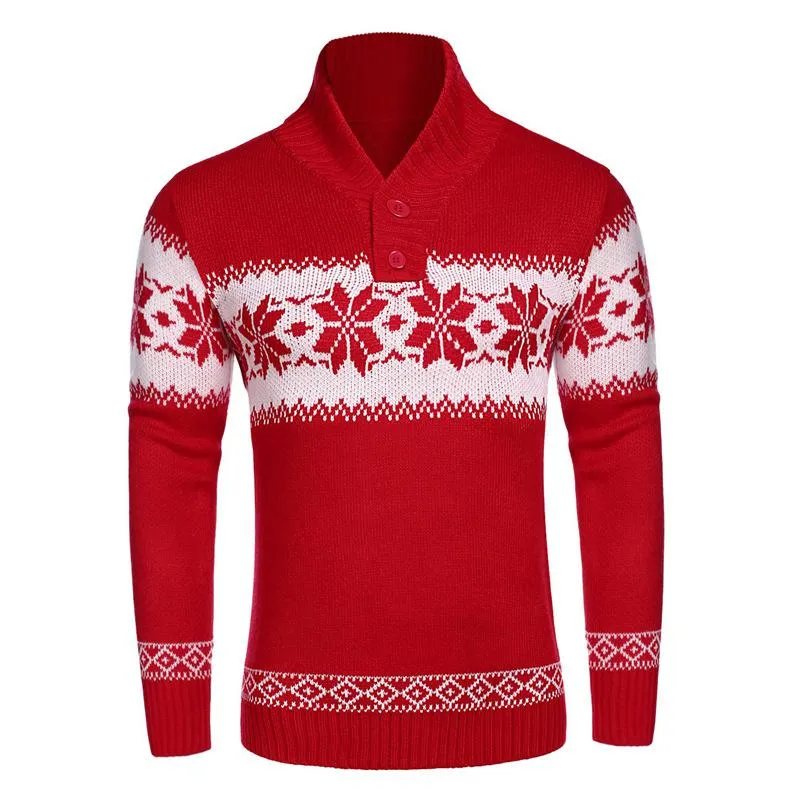 Men's Christmas Jacquard Pullover Sweater 00384715L