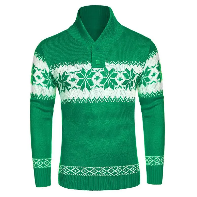 Men's Christmas Jacquard Pullover Sweater 00384715L