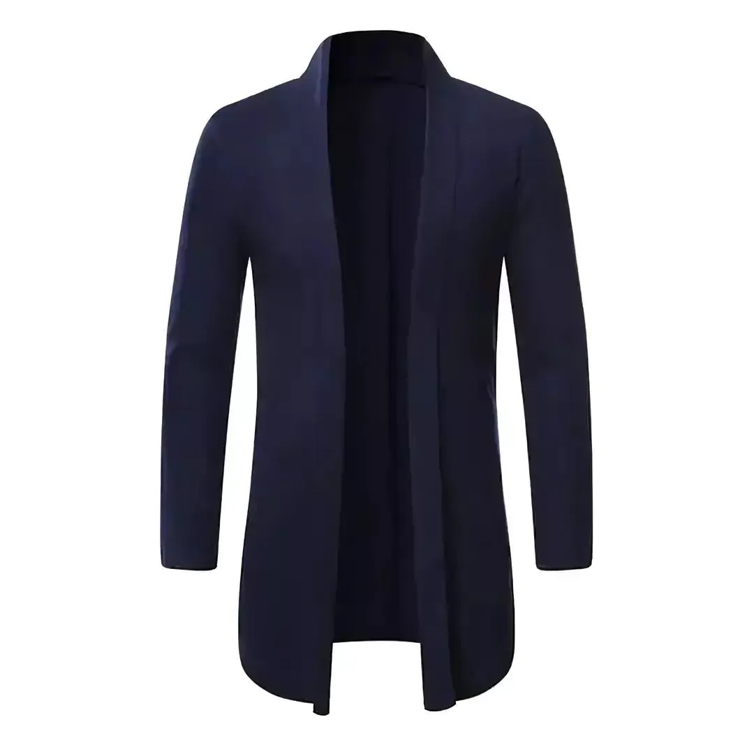 Men's Long Slim-Fit Heritage Cardigan