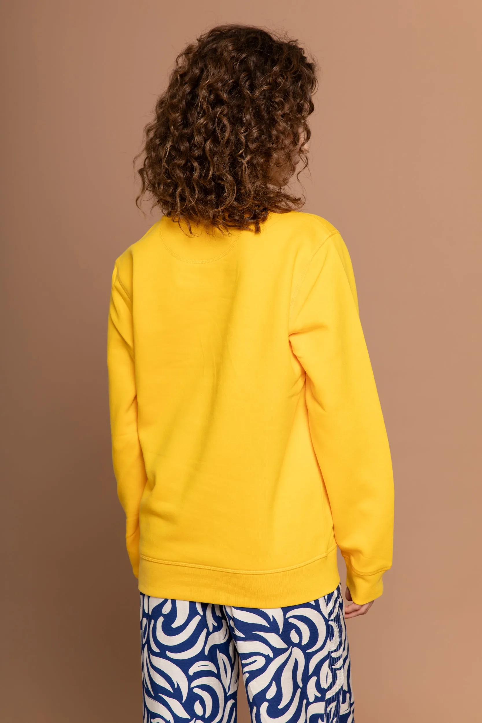 Mer, Soleil, Plage Sweater - Sunny Yellow/Glitzer