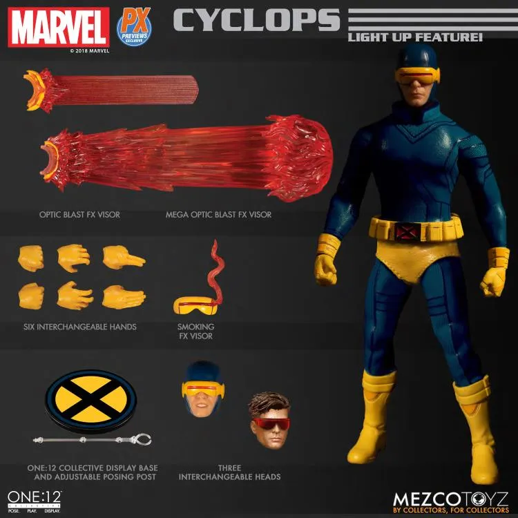 MEZCO TOYZ ONE:12 COLLECTIVE MARVEL CYCLOPS PX PREVIEWS EXCLUSIVE - 76920