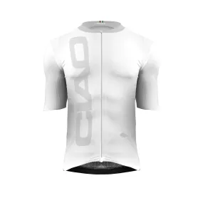 Moda Bici Elite Unisex Jersey White & light grey - 3.8 oz/110 gr