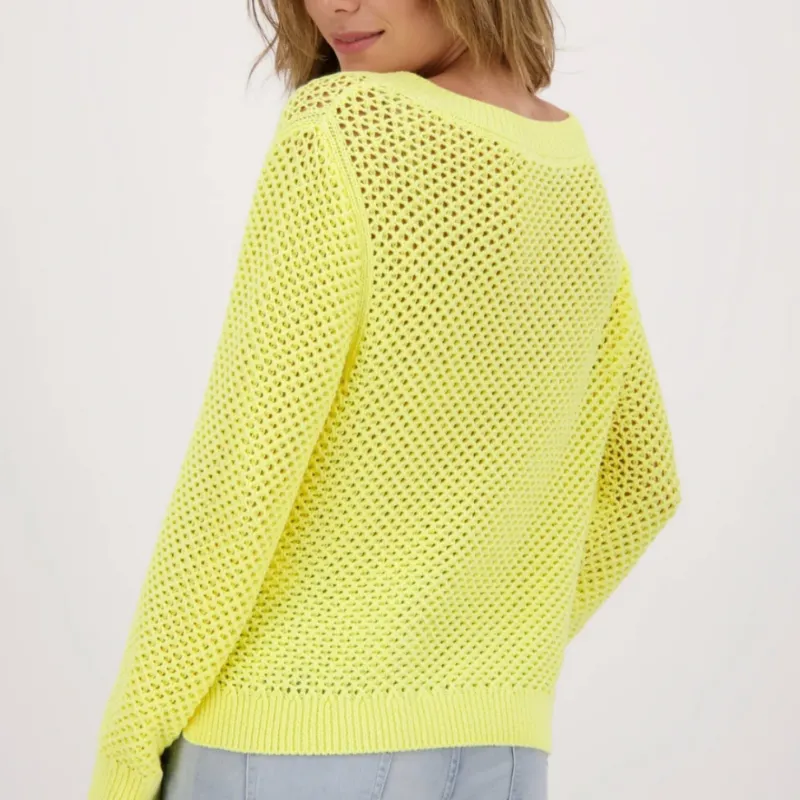 Monari V-Neck Sweater - Yellow