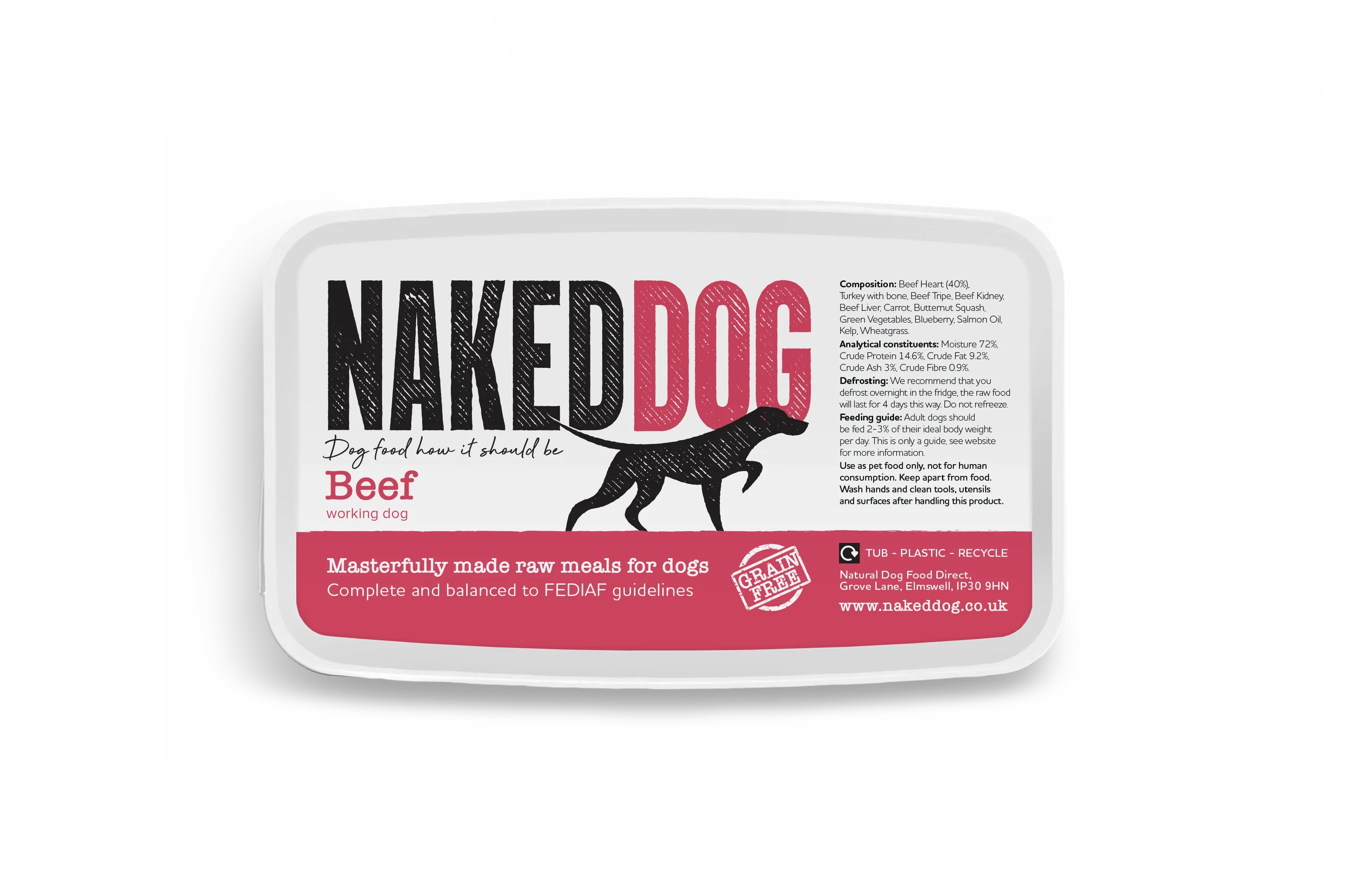 NAKEDDOG Original Beef 500g