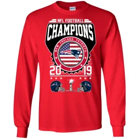 Nfl – Football Champions New England Patriots Super Bowl 2019 Men Long Sleeve Shirt