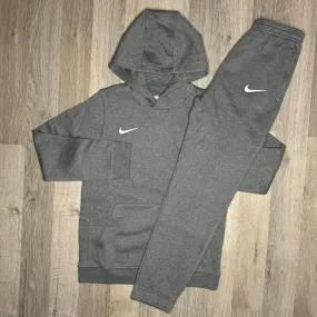 Nike Park Hoodie & Joggers Set - Charcoal Grey (Junior)