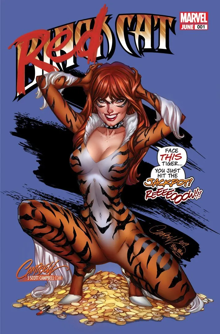 Original Art: Black Cat #1 "MJ" JSC EXCLUSIVE (cover C)
