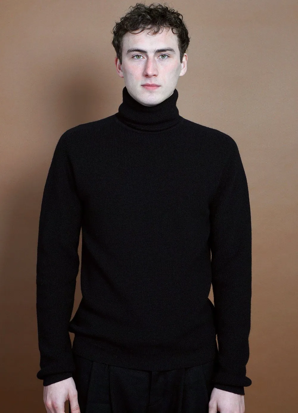 PATRICK | Knitted Turtleneck Sweater | Black