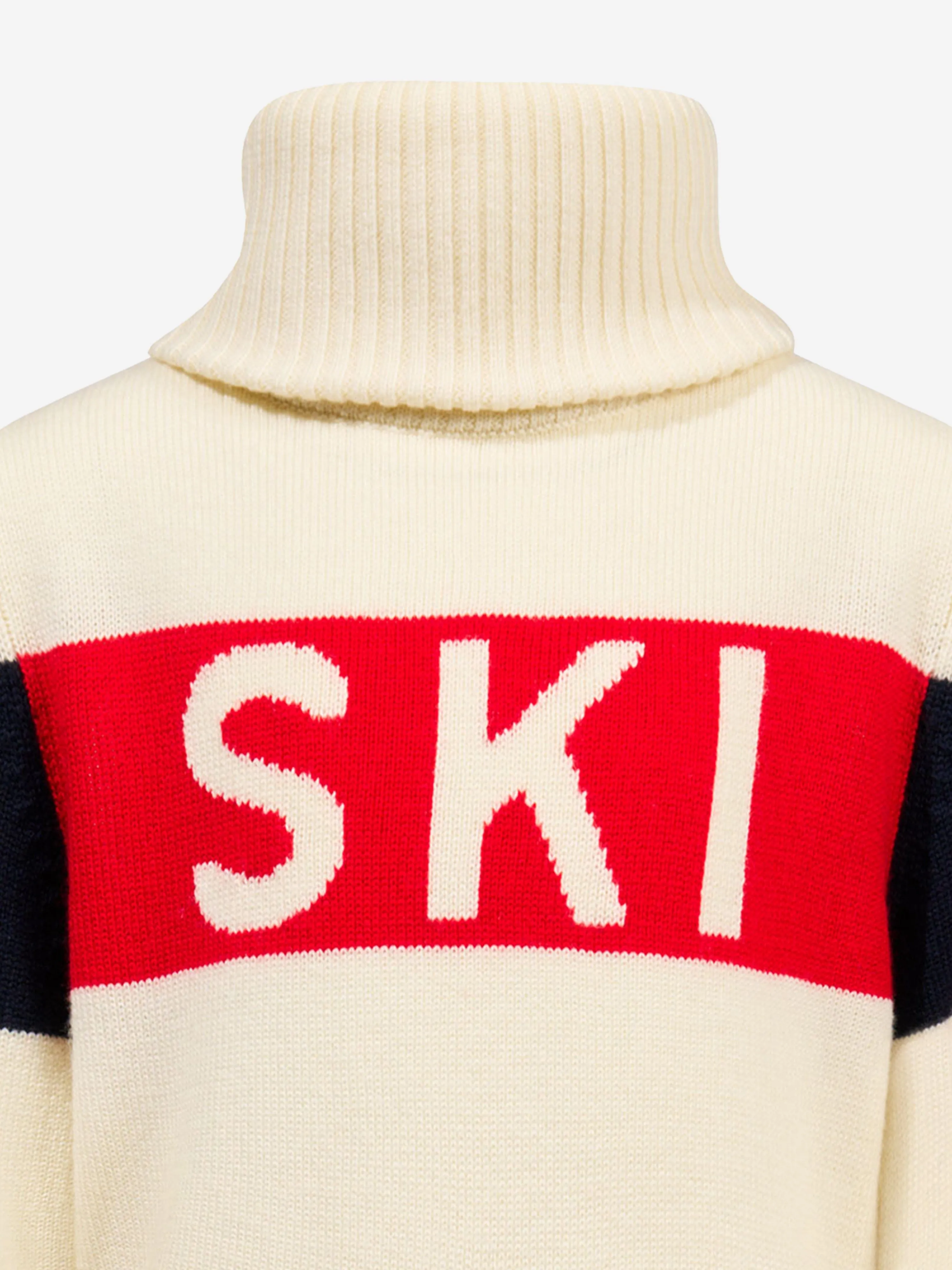 Perfect Moment Girls Ski Turtleneck Jumper in Ivory