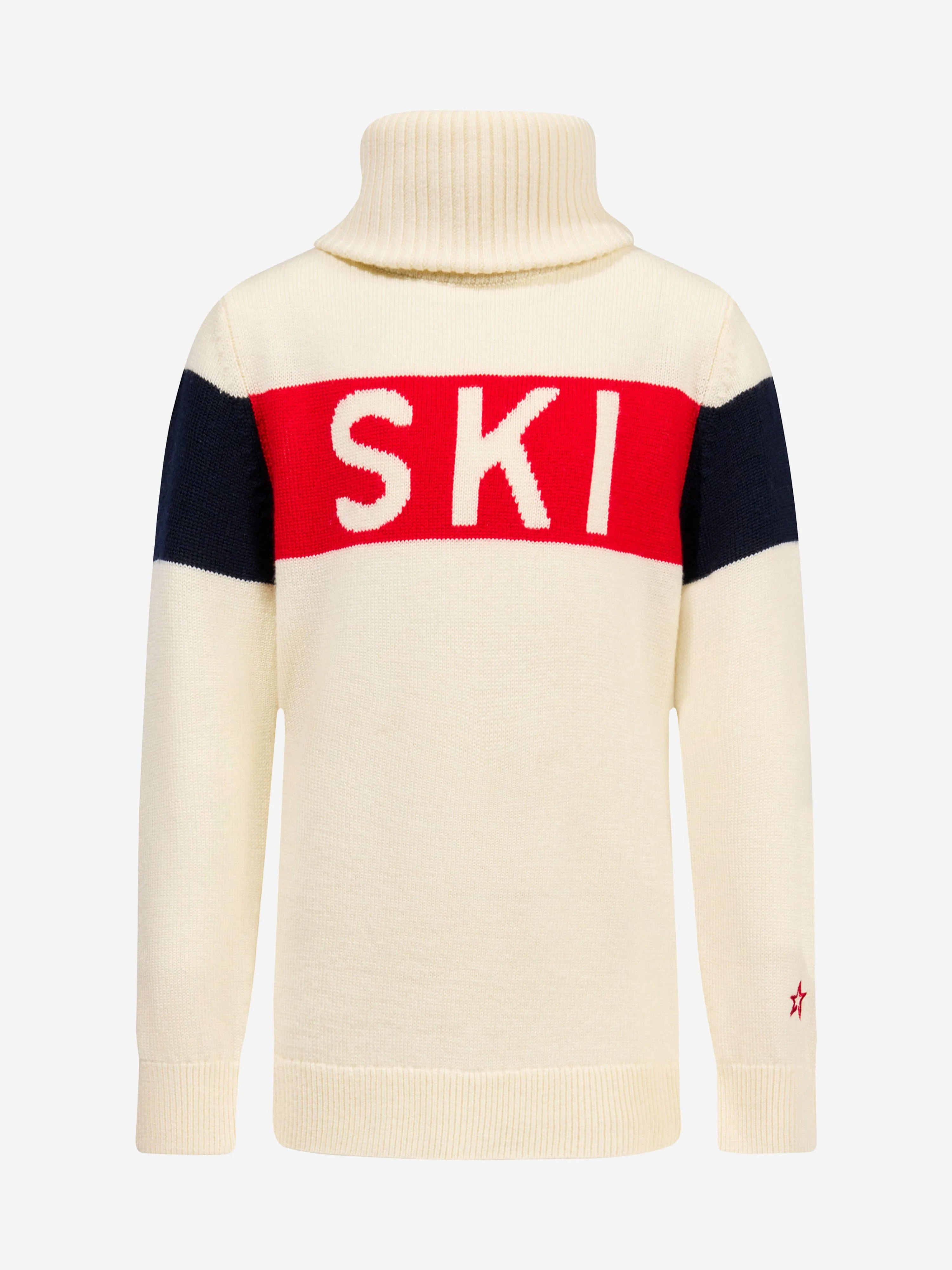 Perfect Moment Girls Ski Turtleneck Jumper in Ivory