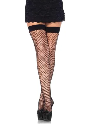 Plus Size Dream Fence Net Thigh Highs