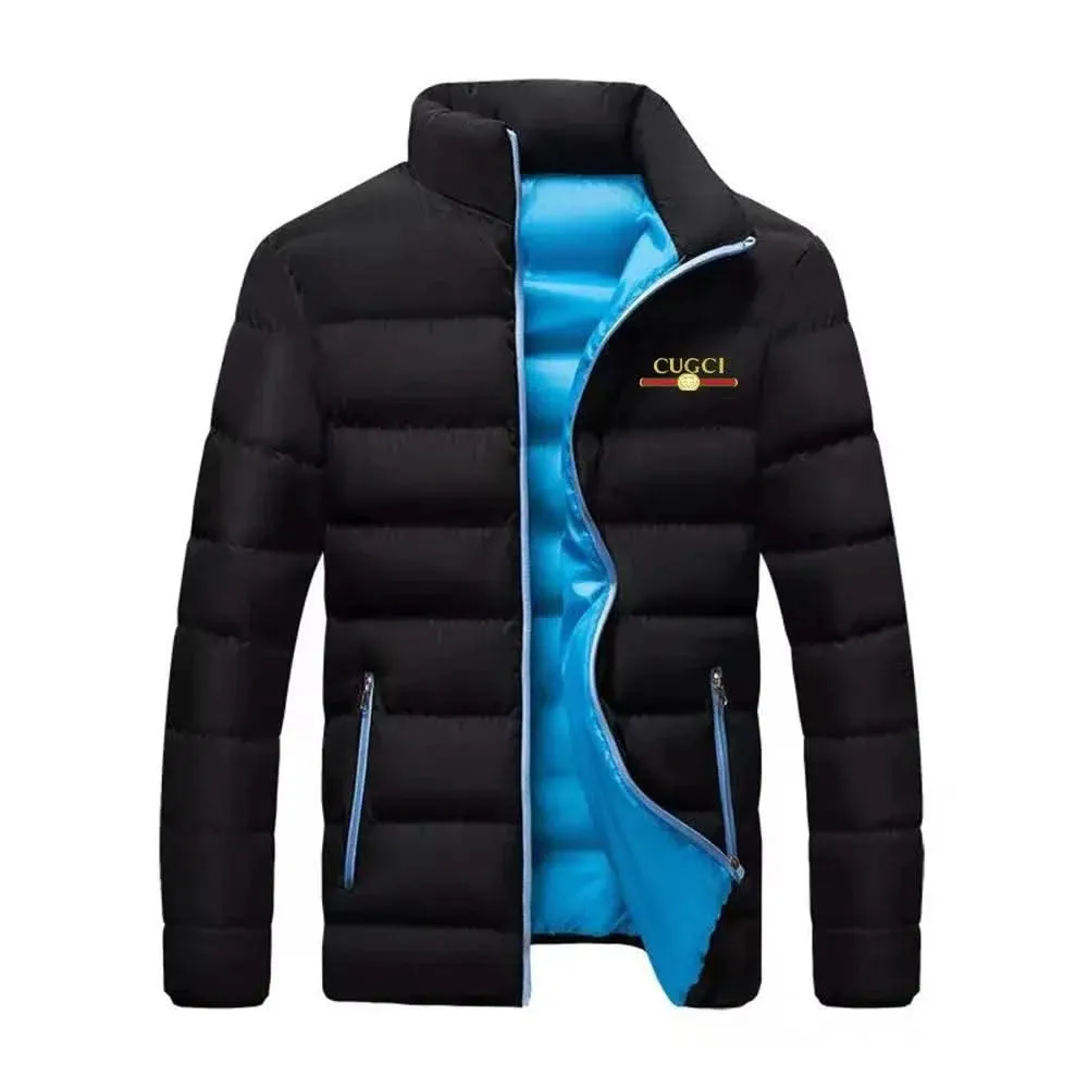 Plush Luxe Winter Motorcycle Windbreaker Jacket for Men