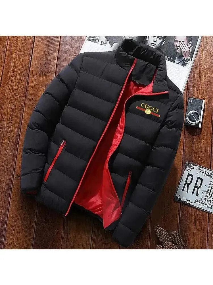 Plush Luxe Winter Motorcycle Windbreaker Jacket for Men