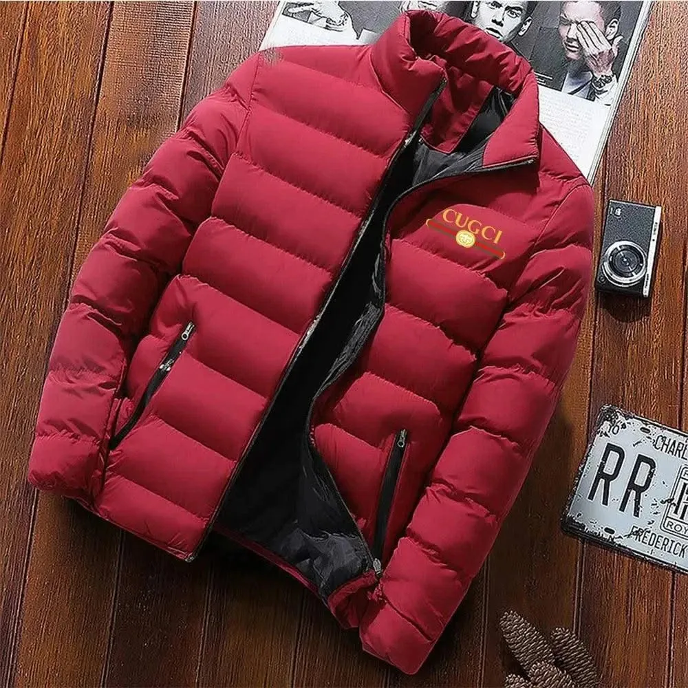 Plush Luxe Winter Motorcycle Windbreaker Jacket for Men