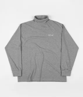 Polar Script Turtleneck - Heather Grey