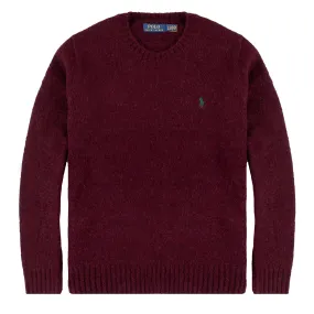 Polo Ralph Lauren Chunky Crew Knit Aged Wine Heather