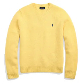 Polo Ralph Lauren Chunky Crew Knit Shetland Yellow