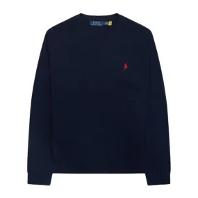 Polo Ralph Lauren Logo Navy Knit Sweater