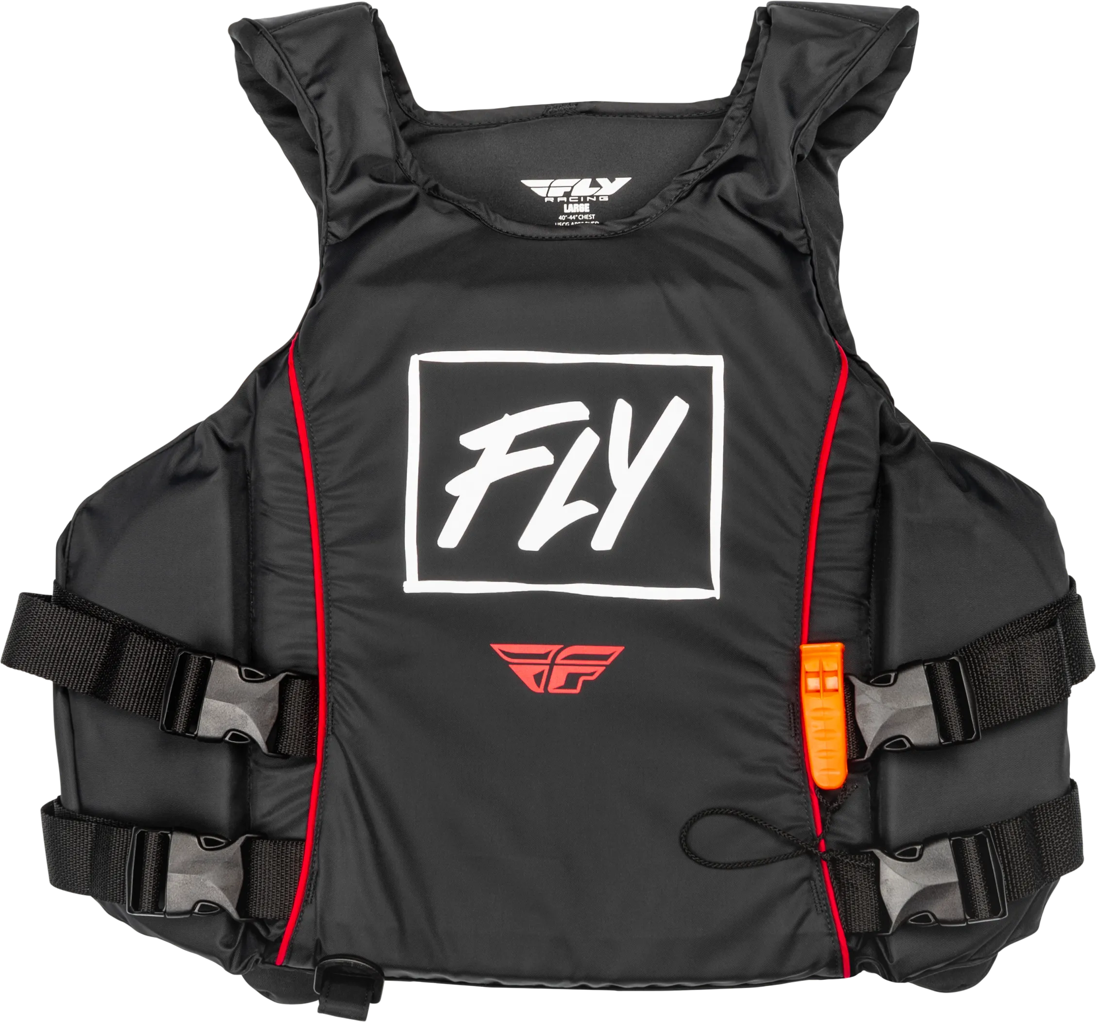 PULLOVER FLOTATION VEST BLACK/WHITE/RED XL