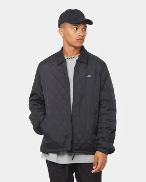 PYRA Quilted Coach Jacket Black