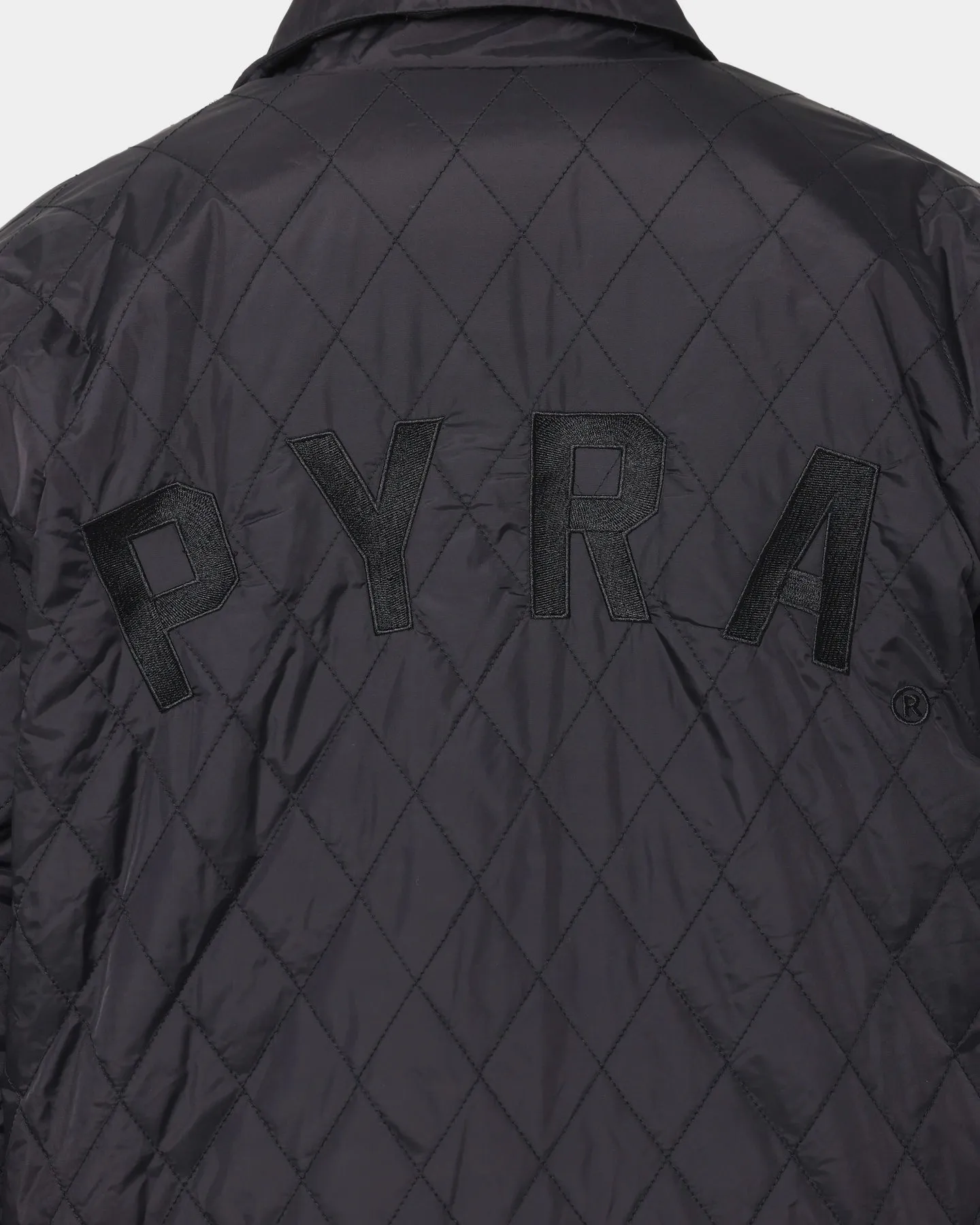 PYRA Quilted Coach Jacket Black