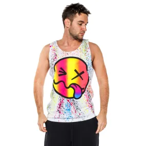 RAINBOW TONGUE BEATER VEST WHITE