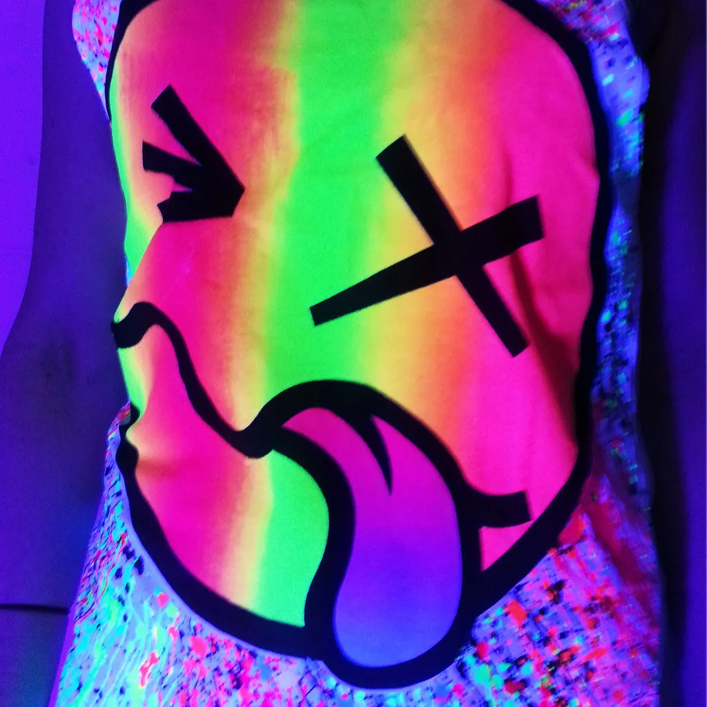 RAINBOW TONGUE BEATER VEST WHITE