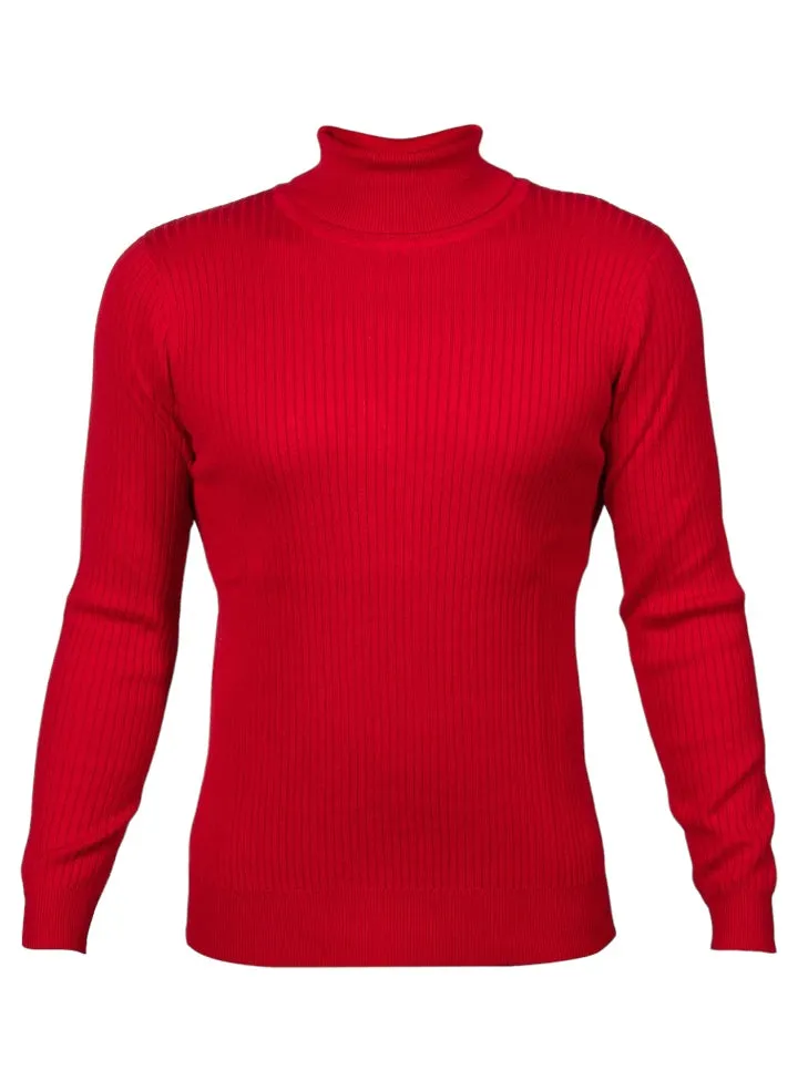 Red Prestige International Men's Turtleneck Sweater Regular-Fit SW-330