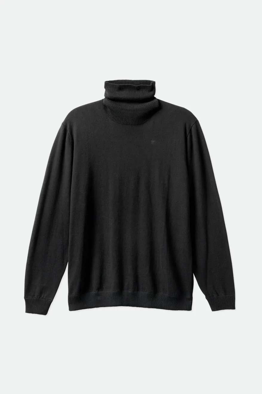 Reserve Cashmere L/S Turtleneck - Black