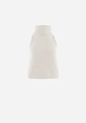 Salma Turtle Neck Top Ivory