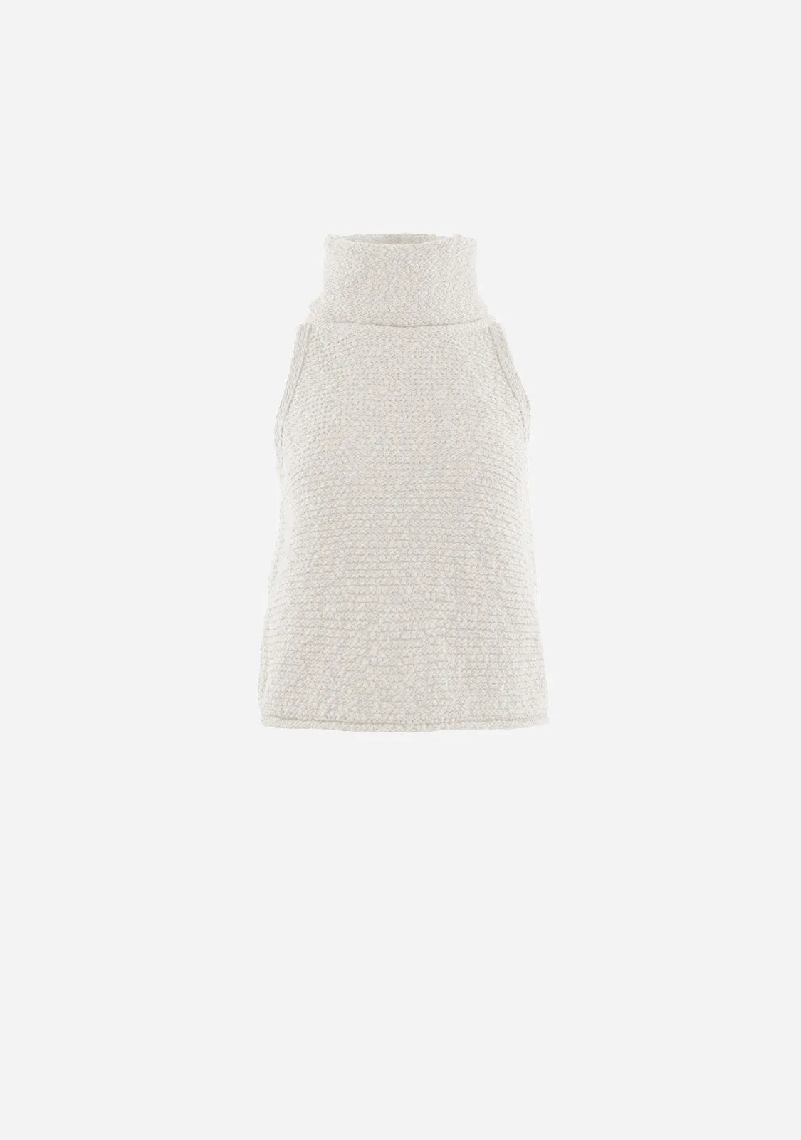 Salma Turtle Neck Top Ivory