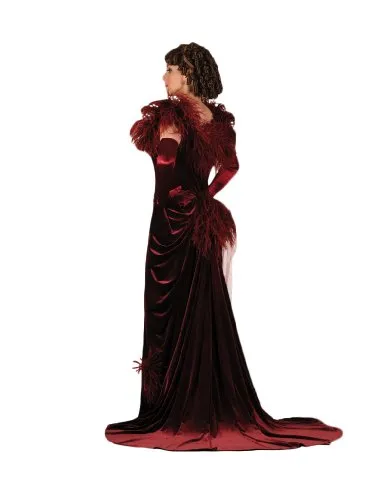 Scarlett O'Hara Costume / Scarlett Garnet Gown / Red Party Dress