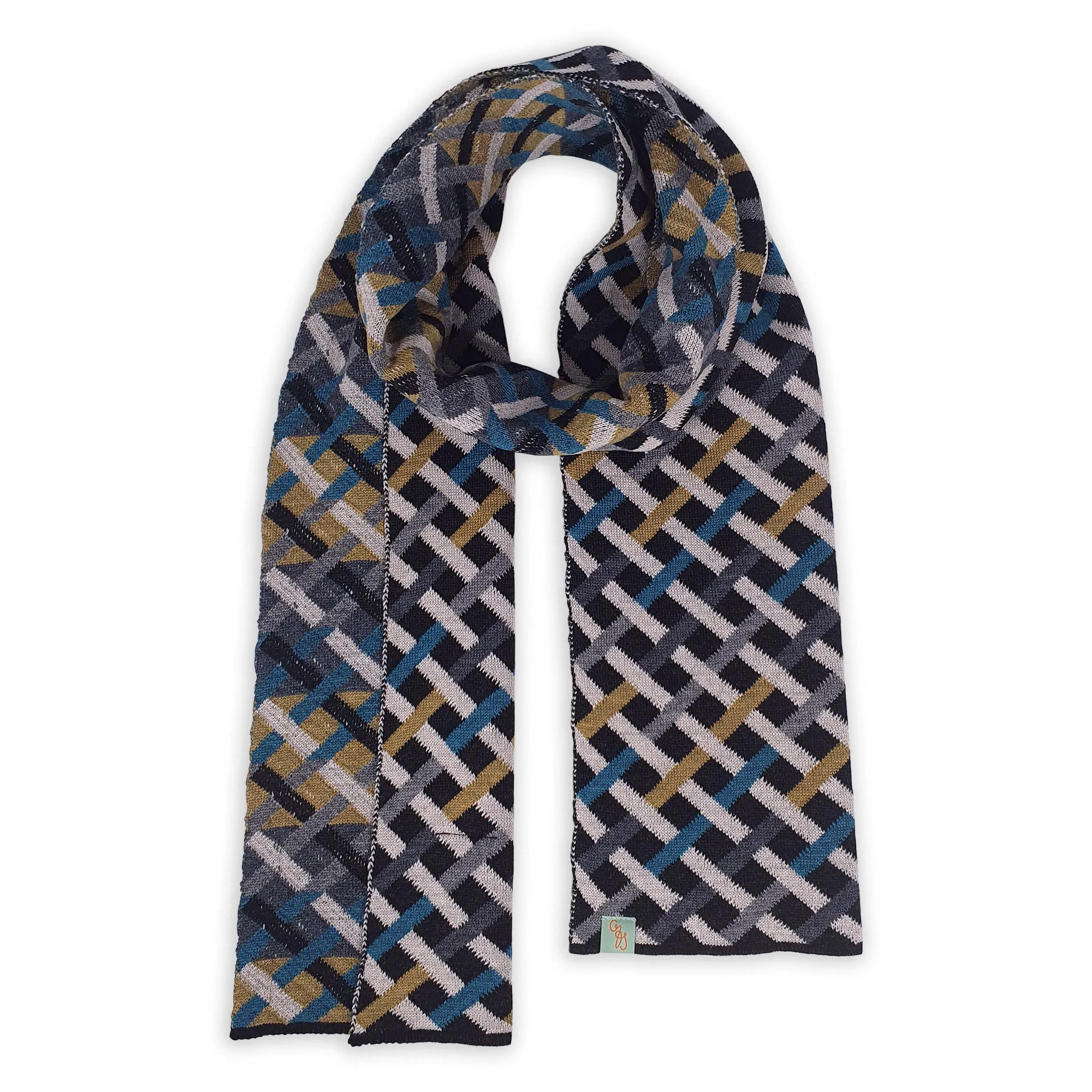 SCARVES - THREADED - EXTRA FINE MERINO WOOL