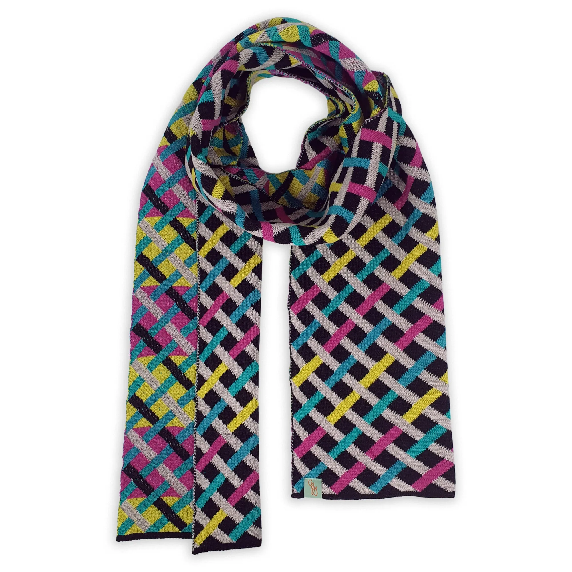 SCARVES - THREADED - EXTRA FINE MERINO WOOL