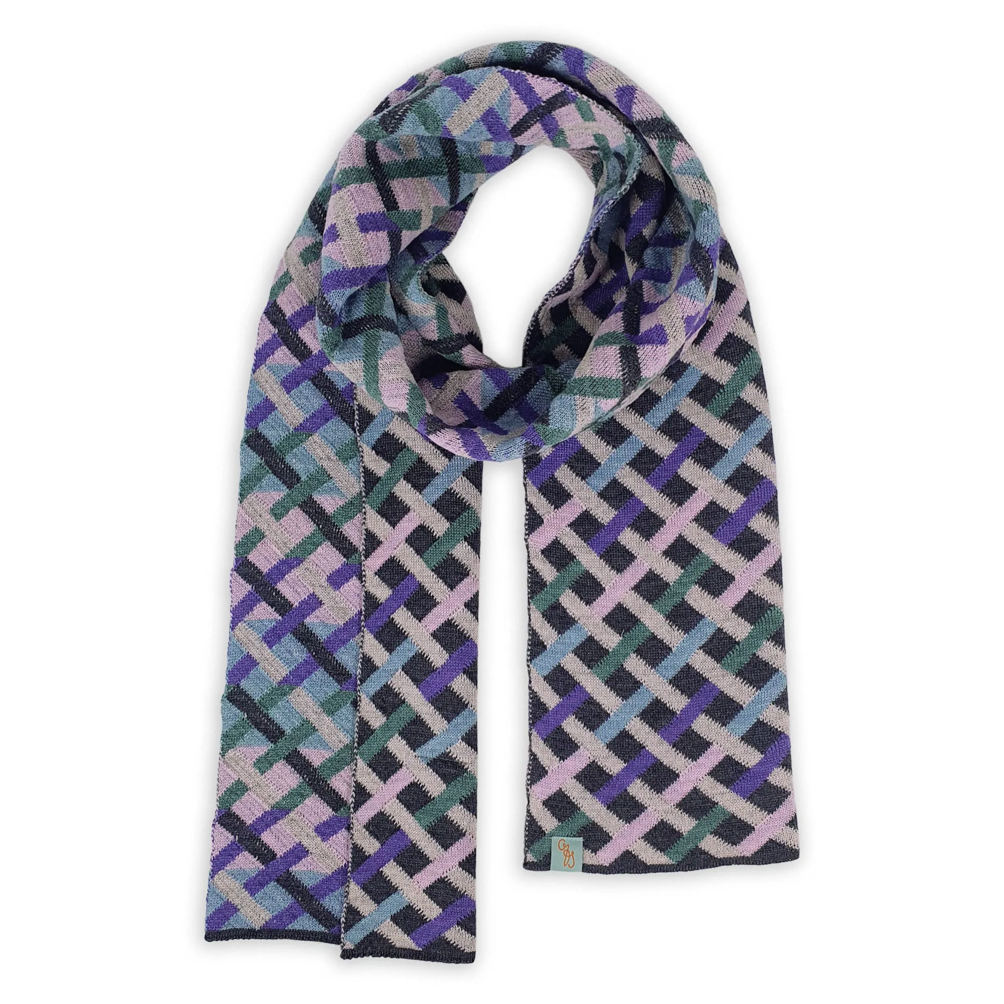 SCARVES - THREADED - EXTRA FINE MERINO WOOL