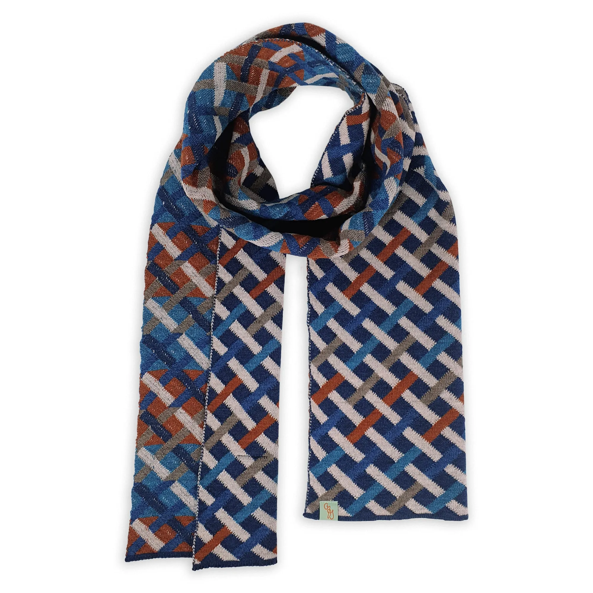 SCARVES - THREADED - EXTRA FINE MERINO WOOL