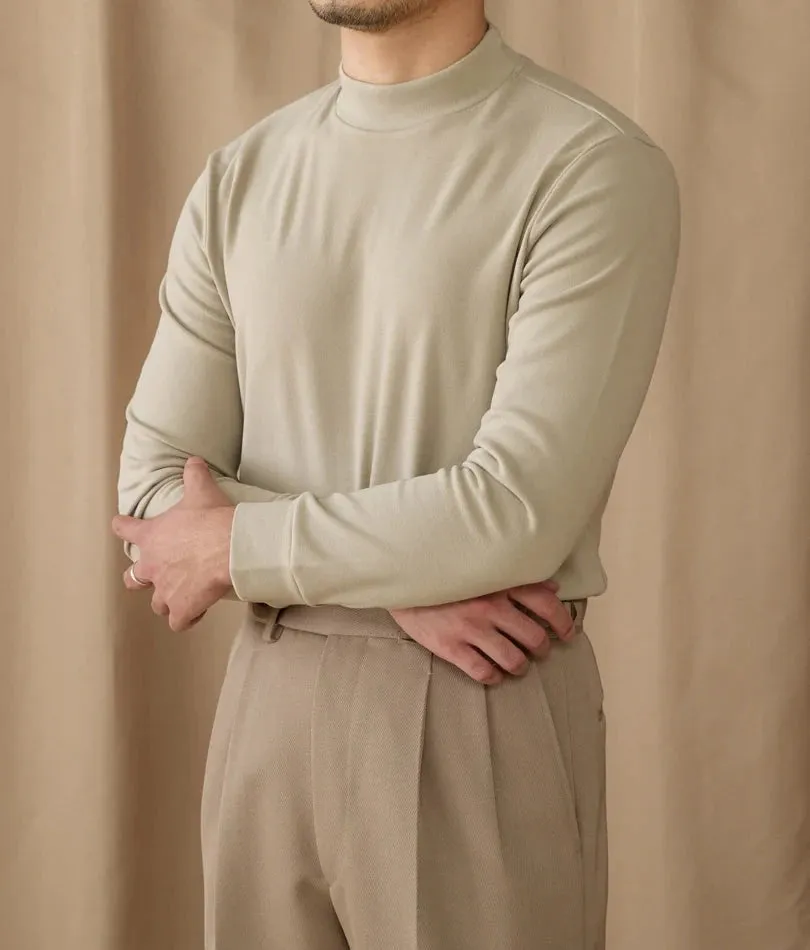 Soft half turtleneck sweater