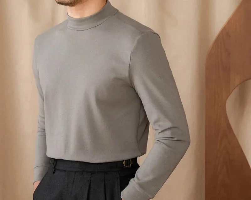 Soft half turtleneck sweater