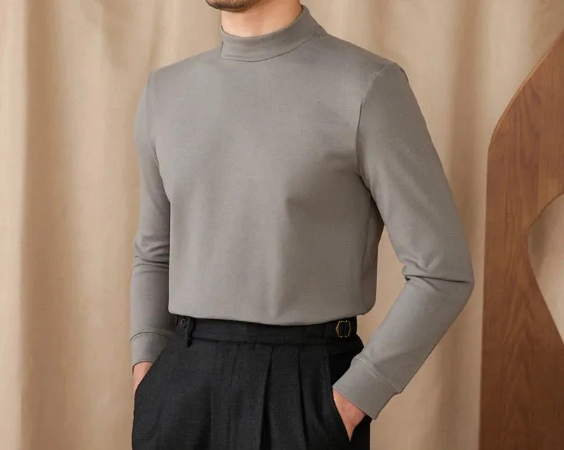 Soft half turtleneck sweater