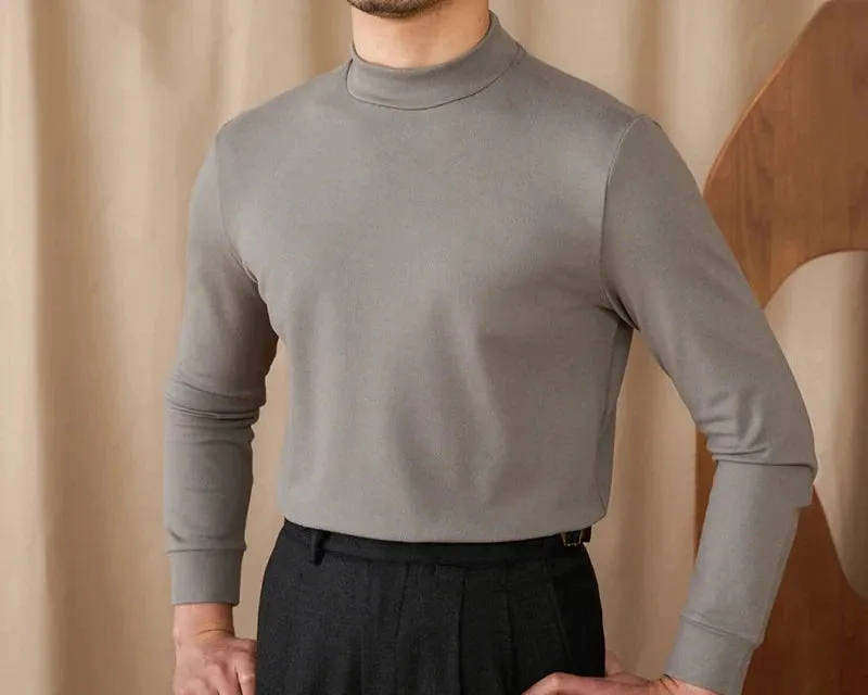 Soft half turtleneck sweater