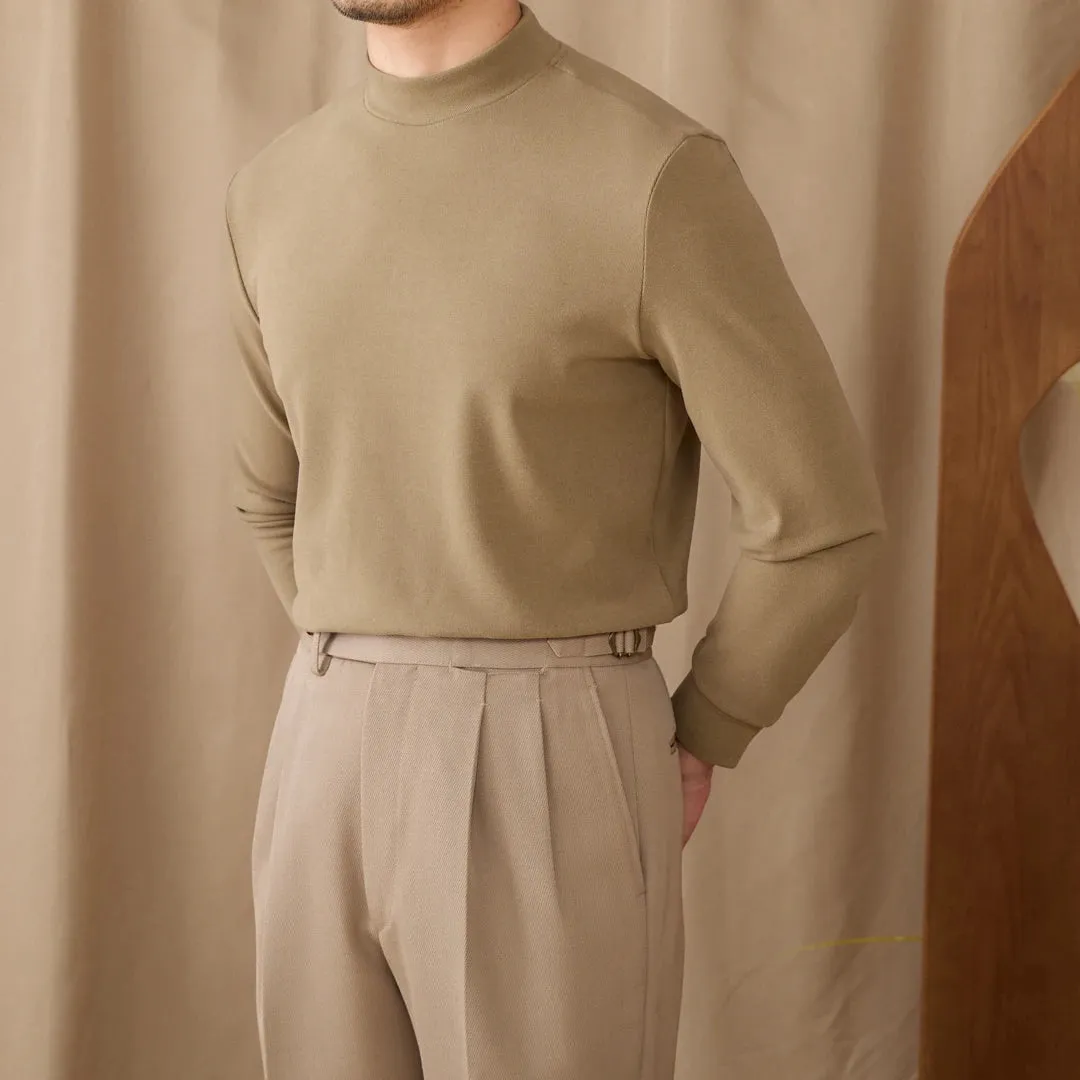 Soft half turtleneck sweater