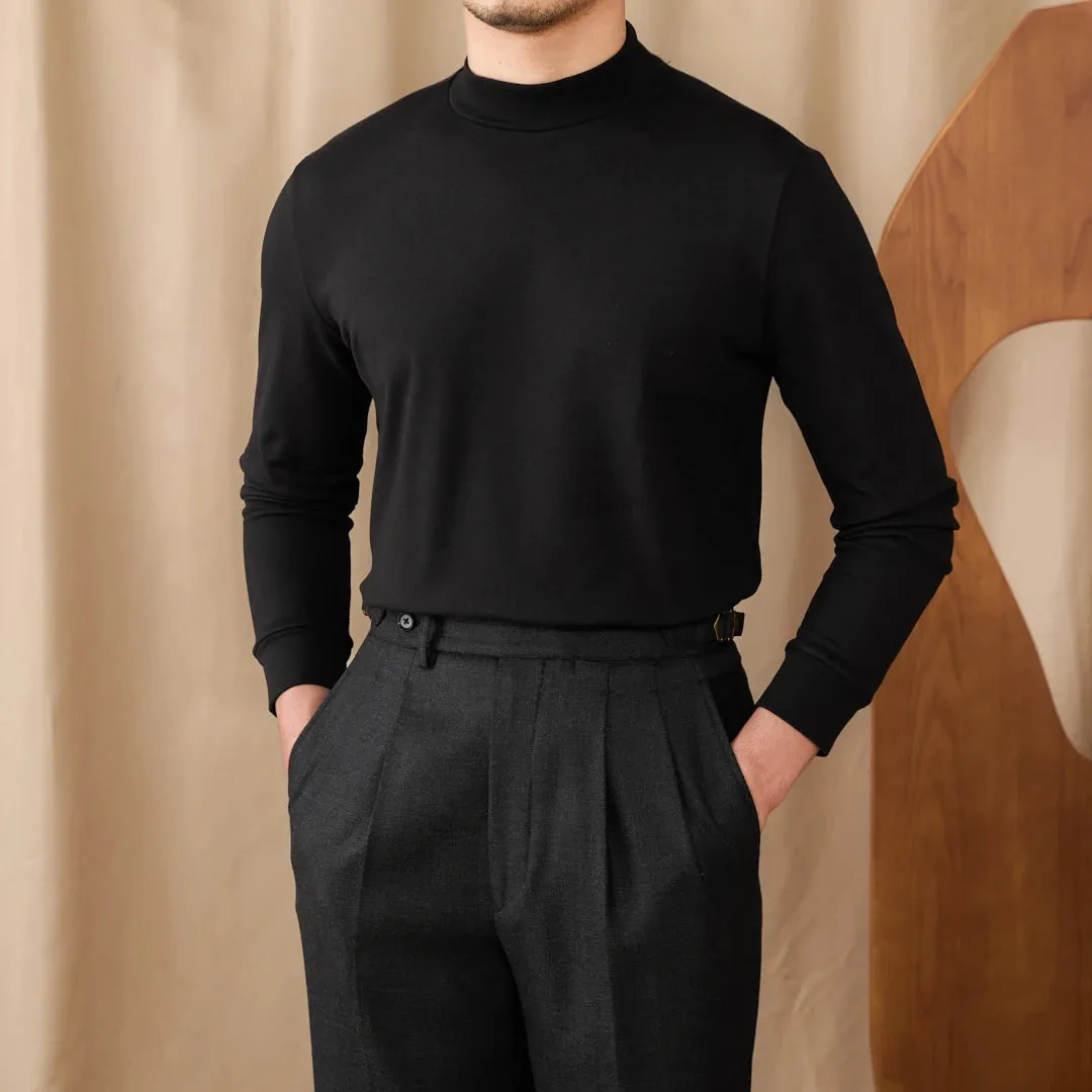 Soft half turtleneck sweater