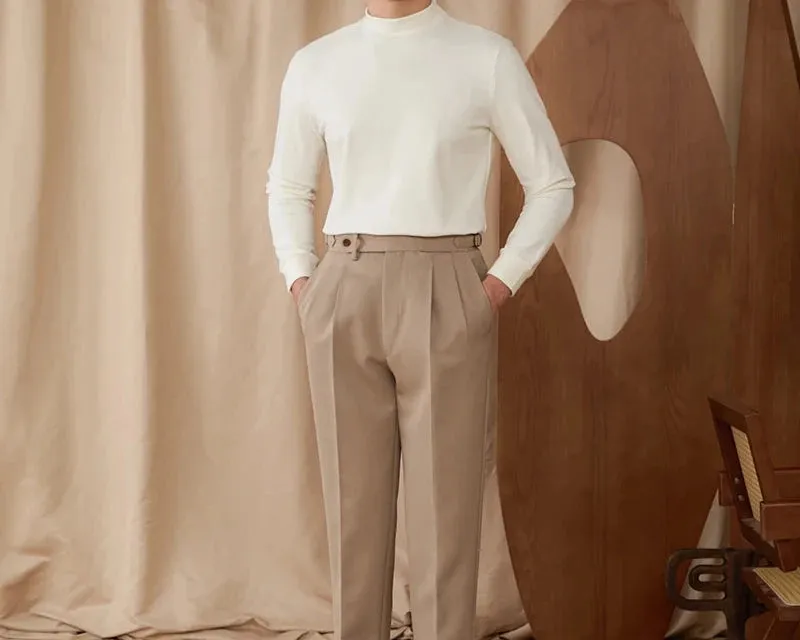 Soft half turtleneck sweater