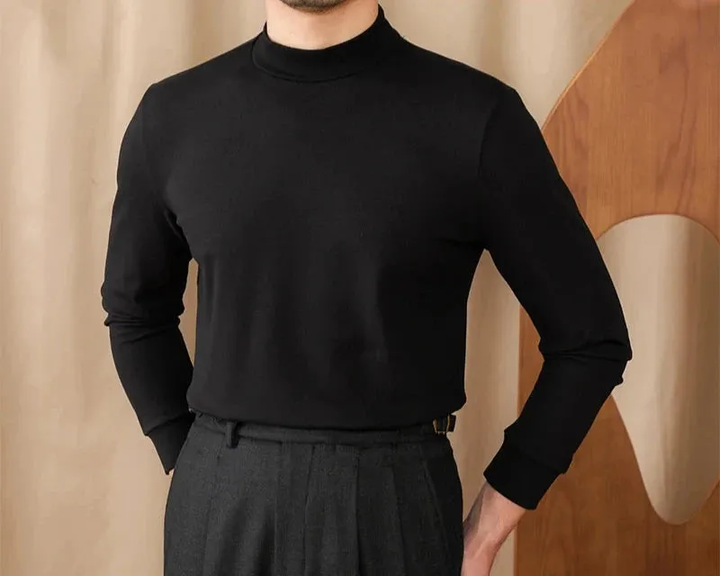 Soft half turtleneck sweater